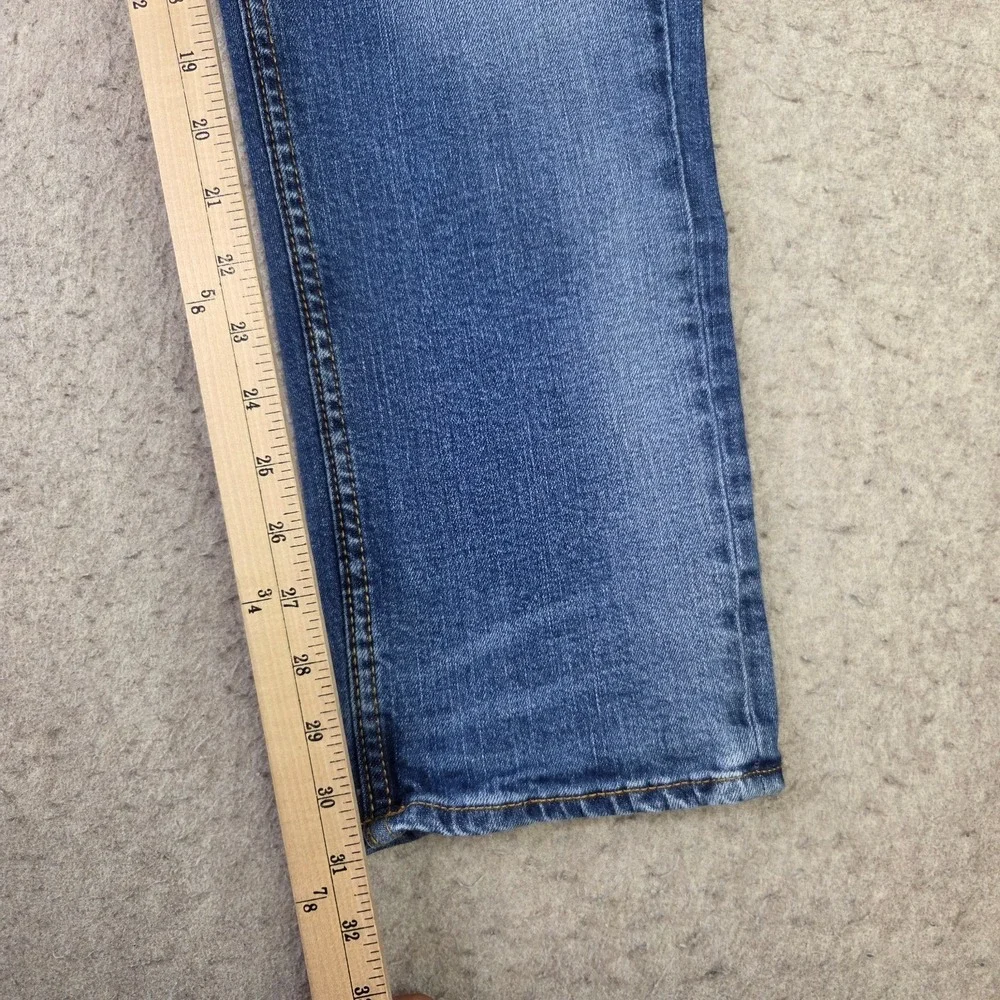 Banana Republic Athletic Jeans Mens 33x32 Blue Whisker Stretch Denim